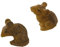 FADEDA 2X Mäuse/Höhe:2 cm/handbemalt/detailgetreue Krippen Figuren - Weihnachten Tisch Dekoration Krippe Zubehör
