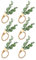 PPbreken 6 STK. Eukalyptus- Handgefertigt Aus Holzperlen, Wohnkultur, Künstliche Grün- Serviettenhalter für Hochzeiten, Partys, Usw. Einfach zu Benutzen.