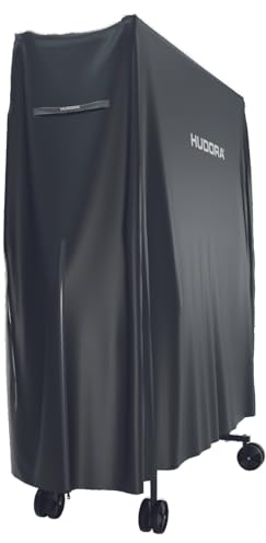 HUDORA Tischtennisplatten Abdeckung in 187x72x156 cm - PU-beschichtete Tischtennis Hülle - Schutz vor Sonne / Staub & Regen - Abdeckhülle mit Reißverschluss - Schutzhülle für Tischtennisplatte