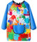 LECTNORE Kids Painting Apron Waterproof Painting Apron Long Sleeve for Kids Children's Art Smock with Pockets for Painting Cooking Eating（Height 80-100cm/blue sleeves）