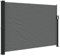 vidaXL Auvent Latéral Rétractable, Brise-Vue de Jardin, Écran de Protection, Écran de Balcon Terrasse Arrière-Cour Extérieur, Anthracite 140x300 cm