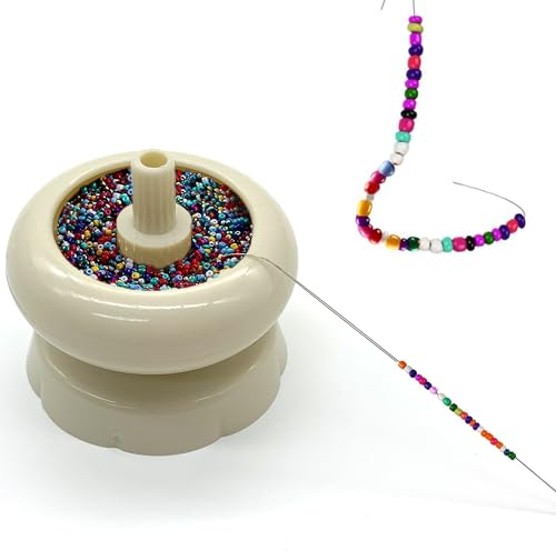 DHER perlen spinner Perlennadeln perlen spinner set Perlenspinner Werkzeug Mini-Plastikperle mit Perlennadel, Schnellperle, Handperle, DIY Perlen Armband Halskette Zubehör Werkzeug