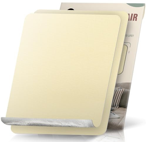 Flicken Leinwand Stoff, 23 x 28 cm 2 Stück, Creme, Wasserdicht für Sofa Zelt Möbel Autositz Liege