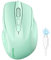TECKNET Bluetooth Maus, Wiederaufladbare Kabellose Bluetooth Maus (DREI Modi: BT 5.0/3.0 + 2,4 G), 4800 DPI, Ergonomische leise kabellose Maus für Laptops, Mac OS, Android, Windows, Grün