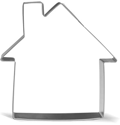 Keewah Ausstechform Haus 11,4 cm Edelstahl