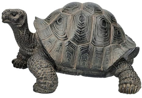 Figuren Shop GmbH Gartenfigur Landschildkröte 17 cm von HotAnt - Realistische Schildkröte als Garten Deko