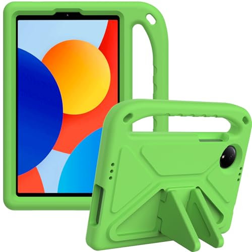 YRH Funda para Redmi Pad SE 8.7 Pulgadas 2024 con Agarre Resistente a Golpes Funda Infantil para Tableta Xiaomi Redmi Pad SE 8.7 4G (Verde)
