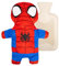 Disney 3D Novelty Hot Water Bottle with Removable Cover - Spiderman Peter Parker Design - Soft Plush Cover - Premium Natural Rubber - 750 ML
