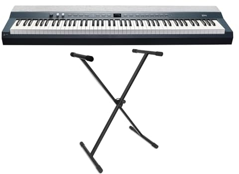 Kurzweil KAP1-KB Professionelles Stage Piano Keyboard Blau 88 Tasten mit keepdrum Keyboardständer