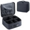 DIMJ Frauen Beauty Case, Make-up-Organisator Tasche mit Mesh-Fächer, Oxford Fabric Travel Makeup Bag oder Frauen Reisen Beauty Case, Solid Black