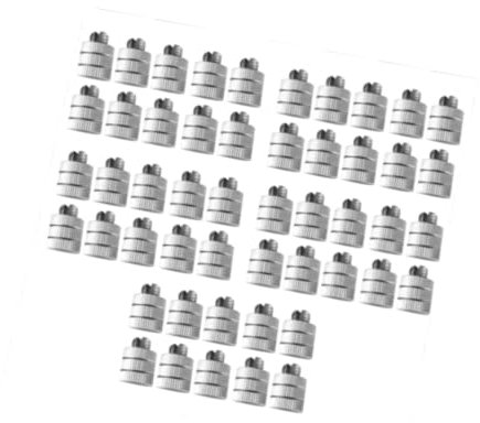 perfeclan 50 pezzi Morsetti per filo di recinzione elettrica Connettore per recinzione elettrica multipla Morsetti per presa di linea hardware compatto