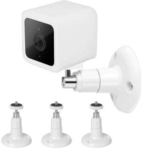 LOMUG [3 Stück] Adjustment Wandhalterung Kompatibel mit Ring Stick Up Cam Pro, Ring Indoor Cam(1st Gen), Kamerahalterung 360° Verstellbare Indoor Sicherheitskamera Halterung Standfuß Sockel Zubehör