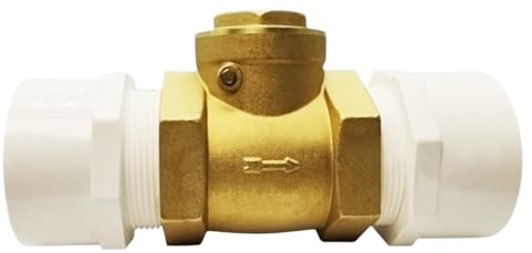 MOUMOUTEN Rückschlagventil, Messing-Rückschlagventil Durchmesser 40 mm Länge 141 mm Nenndruck 1,6 MPa Klebeverbindung PVC-Einweg-Rückschlagventil