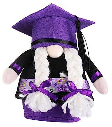 Toyvian 1stück Graduationspuppen Dwarf Doll Mit Abschlussmütze Dekorative Stofffigur Für Abschlussfeiern Heim Und Bürodekoration Für Besondere Anlässe