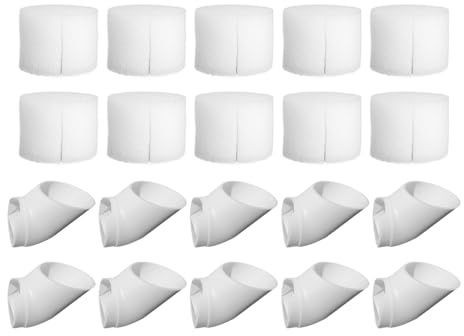Krmoau Lot de 10 pots de culture hydroponique verticaux, en PVC, pour la maison, le jardin, le balcon