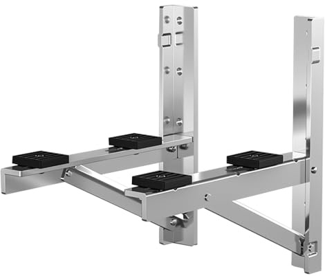 Wandkonsole Klimaanlage, Klima Splitgerät Wandkonsole mit Anti-Vibrations-Pads, aus Edelstahl für Bis zu 380 Kg(55x55x38.5cm/22x22x15in)