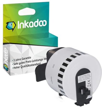Inkadoo Etiketten kompatibel für Brother P-Touch QL 600