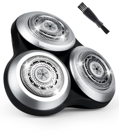 Scherkopf kompatibel mit Philips Series 9000 (S9000 S9911 S9731 S9711 S9511 S9522 S9111 S9031 S9988), Ersatzscherkopf Ersatzkopf Ersatzklinge mit Basis Rasierkopf Präzisionsklinge