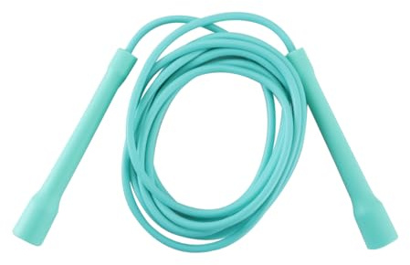 DUZEPA Cuerda de saltar de velocidad de PVC de 6 mm x 3 m – Ajustable con asas antideslizantes de ABS para adultos, boxeo, pérdida de peso y CrossFit