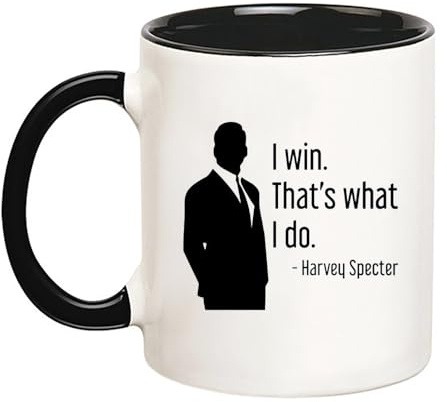 Harvey Specter Zitat Kaffeetassen Langlebiges Keramikbecher Modernes Teetasse Für Büro Saft Milch 330Ml