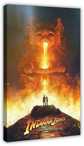 OLFCESPP Poster der Filmserie Indiana Jones (20) auf Leinwand, Wandkunst, Dekor, Bild, Gemälde für Wohnzimmer, Schlafzimmer, Dekoration, 20 x 30 cm