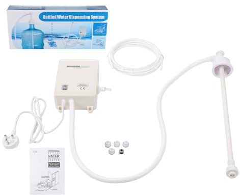 Bottled Water Dispensing Pump System Single-Tube, Drinking Electric Water Pump for 1 Gallon/Minute (3.8 L/Min), Power 30W Pressure Value 80PSI for Homes Offices Bars Restaurants