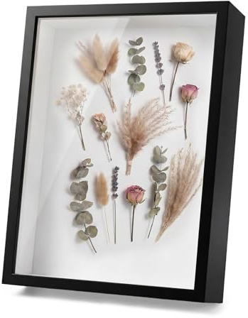 ZYQUES 3D Bilderrahmen Zum Befüllen, 30x40 cm Bilder Rahmen Tief Zum Befüllen Hölzern Rectangle Bilderrahmen Tief 3D Objektrahmen für Blumen Hochzeitsgeschenk Objekte