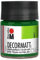 Marabu 14010005065 - Decormatt Acryl Olivgrün 065, 50 ml, samtmatte Acrylfarbe auf Wasserbasis, cremig und farbintensiv, speichelfest, wetterfest, zum freien Malen und Schablonieren