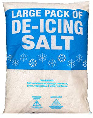 2x 12KG of Grit Rock Salt for Weeds De-Icing Salt Grit for clearing Paths, Driveways & Roads of Snow & Ice - White Salt