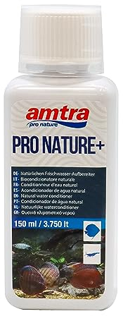 Amtra Pro Nature Plus – Wasseraufbereiter für Süßwasseraquarien, macht Leitungswasser sicher für Fische, entfernt Chlor und Schwermetalle, 150 ml