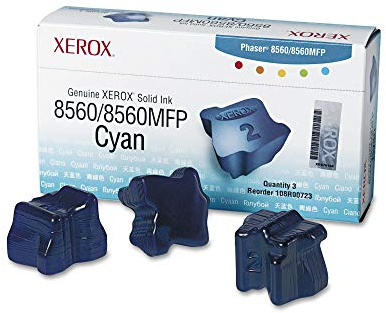 Xerox 108r00723 Solid Ink Stick, 3,400 Page-Yield, Cyan, 3/Box