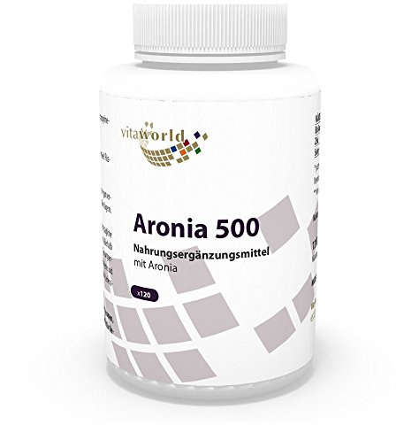 Vita World Aronia Berry Concentrate 500mg + zinc & Selenium 120 Vegetarian Capsules