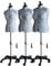 Adjustoform Schneiderpuppe, verstellbar, Modell Celine, Größe Medium, rollbarer Fünfpunktstand, mit Rückenlängenverstellung, Schaumstoff mit Stoffüberzug, für Erwachsene, hellbraun, Female, Mannequin