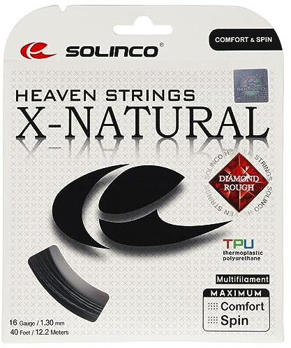 Solinco Tennis-Schläger-Saiten 1,3 mm Schwarz - 16G Multifilament String Set