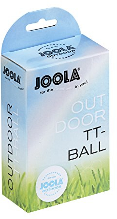 OUTDOOR JOOLA TISCHTENNIS-BÄLLE, WEISS, 6 STÜCK