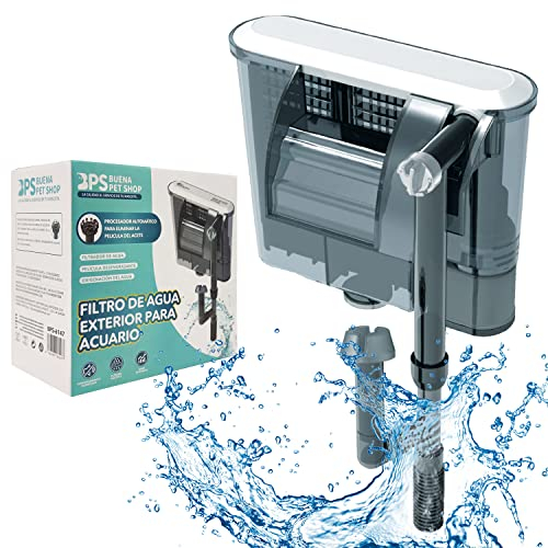 BPS (R) Filtro Acquario Professionale, Filtro Esterno a Zainetto per Acquario, Risparmio Energetico 3,2 W, 290 l/h BPS-6021