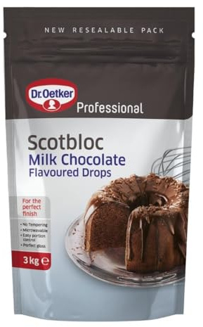 Dr. Oetker Scotbloc Milk Chocolate Flavoured Drops - 3kg (Single)