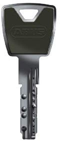 ABUS XP20S Mehrschlüssel, Zusatzschlüssel mit Design-Clip umbragrau