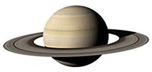 lumentics Wandtattoo Saturn 30 cm, im Dunkeln nachleuchtender Sticker | Lädt sich bei Tageslicht auf und leuchtet ohne Strom - realistischer Ringplanet für Wand oder Zimmerdecke