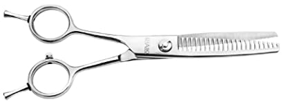 EHASO Hundeschere Modellierschere Revolution Profi Fellschere für Hunde | 17 cm gerade | 22 zahnig, grob | Hochwertige Hundescheren direkt aus Solingen | Langlebig und hochwertig