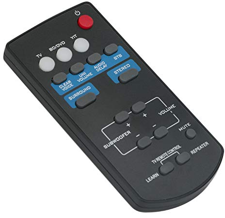 New FSR60 WY57800 Replace Remote Control fit for Yamaha Soundbar Sound Bar Speaker Front Surround System ATS1010 ATS-1010 ATS-201 FSR62 WY57800 YAS101 YAS-101 YAS101BL YAS-101BL YAS-201 YAS-201BL