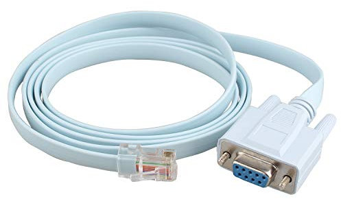 Futheda Câble de Console RJ45 vers RS232, DB9 9 Broches Port série Femelle vers RJ45 mâle Cat5 Ethernet LAN Rollover 1,4 m