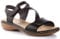 Rieker Femme Damen 659C7 Sandalen Sandale, Schwarz, 41 EU