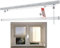 Bastone, sistema per tende pacchetto a vetro con corda. EMMEBI - AT430. Binario (80 cm. A parete - a destra - 3 cadute)