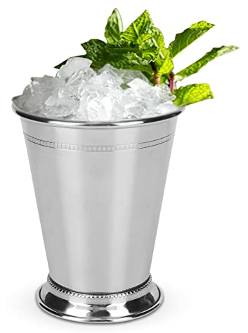 Moscow Mule Tasse, Vintage Mint Julep Cocktail Cup Metallbecher Unzerbrechlicher Edelstahl Trinkbecher Schnapsgläser Margarita Gläser für Home Bar Party, 400ml/14oz