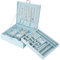 ProCase Jewellery Box Organiser, 2 Tiers Large Jewellery Boxes Storage Cases for Earrings, Bracelets, Rings, Necklaces -Blue