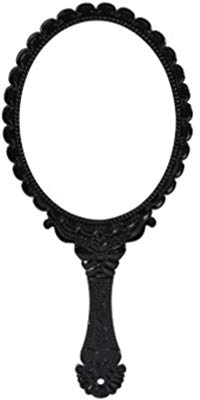 IMIKEYA Schminkspiegel Mit Griff Und Retro-Muster Tragbarer Handspiegel Leichtgewichtig Für Make-up Hautpflege Und Beauty-Salon