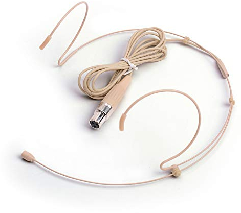 Sujeetec Headset Mikrofon Stirnband mic für AKG Samson kabellos Bodypack Transmitter Taschensender - Ideal für Vorträge, Theater, Podcasts - Mini XLR TA3F Stecker