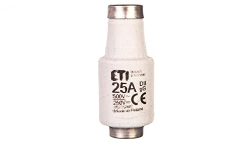 Sicherungseinsatz 25A DII gG/BiWtz 500V AC/250V DC E27 002312407 /5St./eti-polam 590472299745