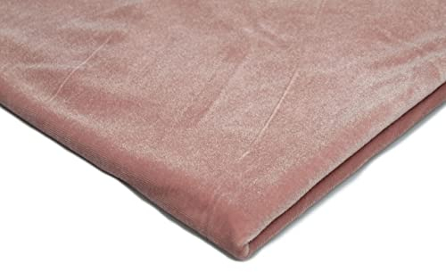 Pannesamt Stoff, Samt, Velours, Velourstoff 50x150 cm (Schmutziges Rosa)